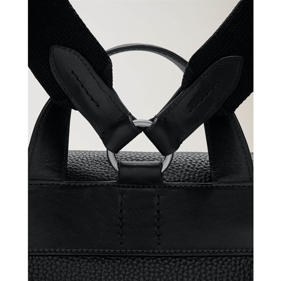 Mulberry Heritage Backpack Black Natural Grain